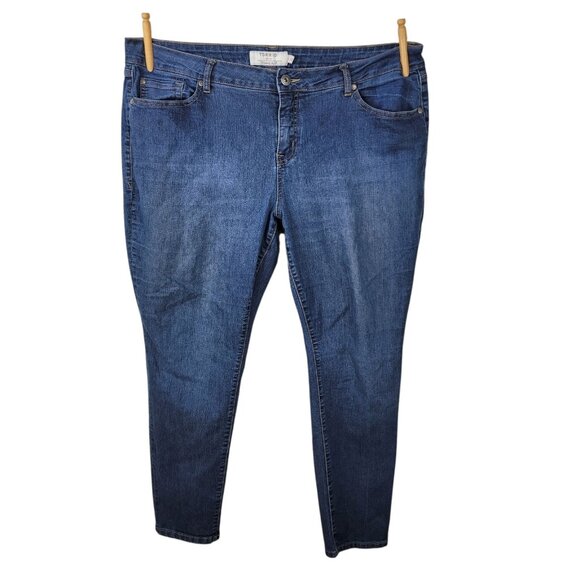 Torrid Bombshell Skinny Jeans Premium Stretch 20 Short 20S Blue Stretchy Womens - Picture 1 of 5